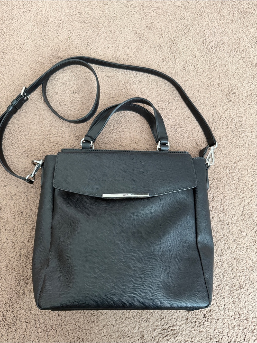 Tumi Kaylin Nylon Black Crossbody Bag